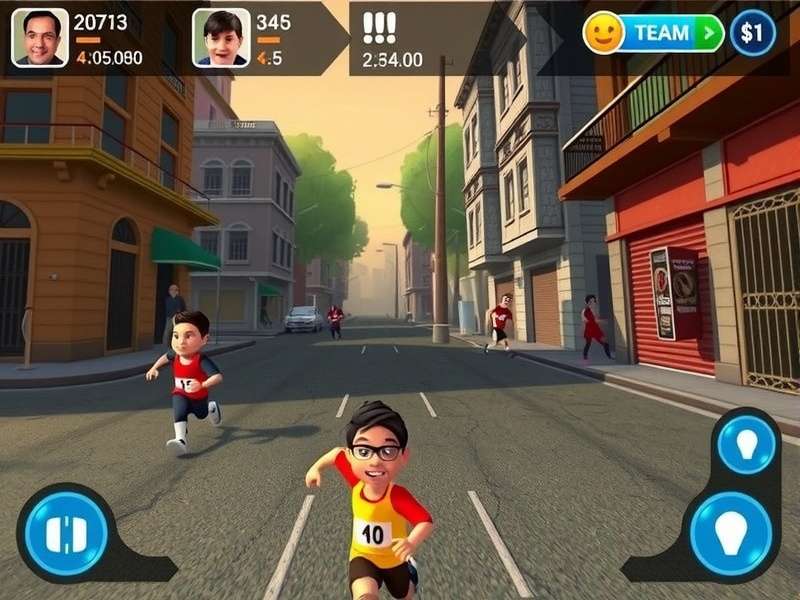 Relay Runners India team formation and character selection screen